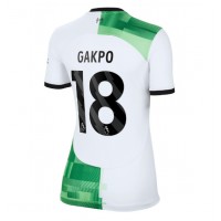 Liverpool Cody Gakpo #18 Bortedrakt Dame 2023-24 Kortermet